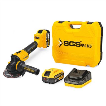 SGS 20V Akülü Avuç Taşlama Makinesi Seti – 2×4.0Ah Akü | Kömürsüz Motor