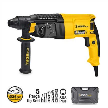 SGS Kırıcı Delici Matkap 800 Watt – 26 mm | 3 kg