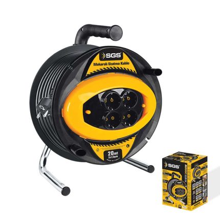 SGS Makaralı Uzatma Kablosu 3×1,5 mm² – 20 m